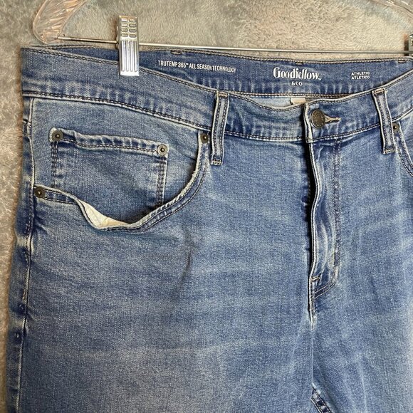 Goodfellow Men True Temp 365 Tech Classic Preppy Athletic Fit Denim Jean 40x30 - Picture 3 of 11